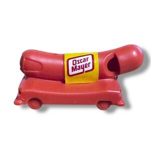 Vintage Oscar Mayer Wiener Mobile Cart Whistle Toy Stocking Stuffer